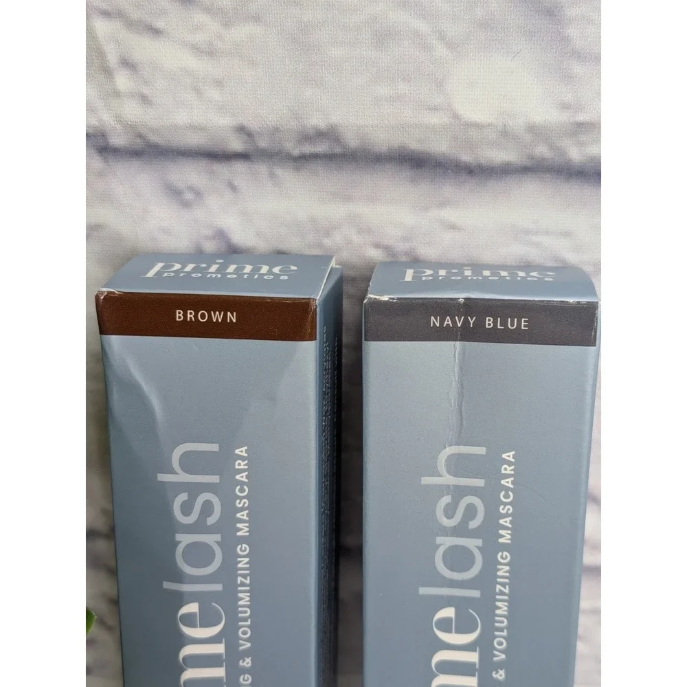 NIB LOT 2💎Prime Prometics Primelash Lengthening Mascara Mature Skin BROWN NAVY